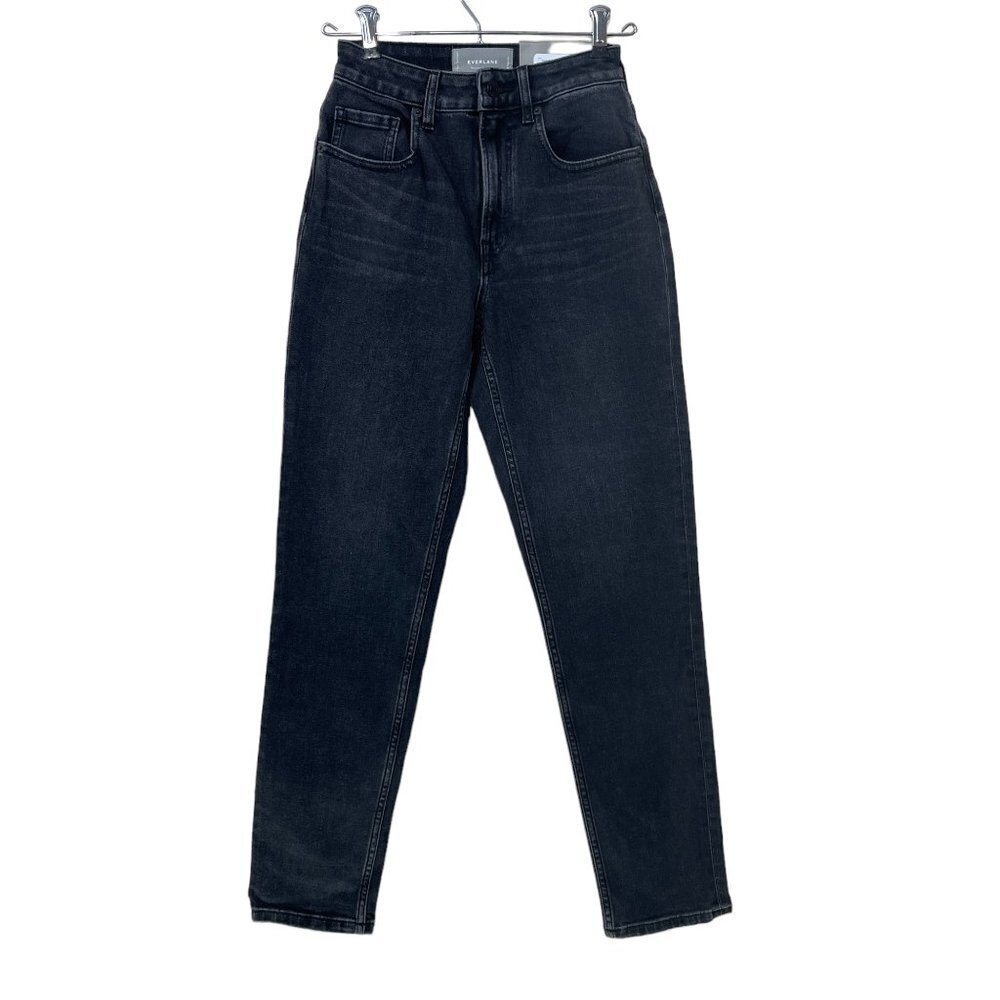 Everlane Women Size 24R The Curvy Cheeky Jean 90's Washed Black Low‎ Stretch NEW
